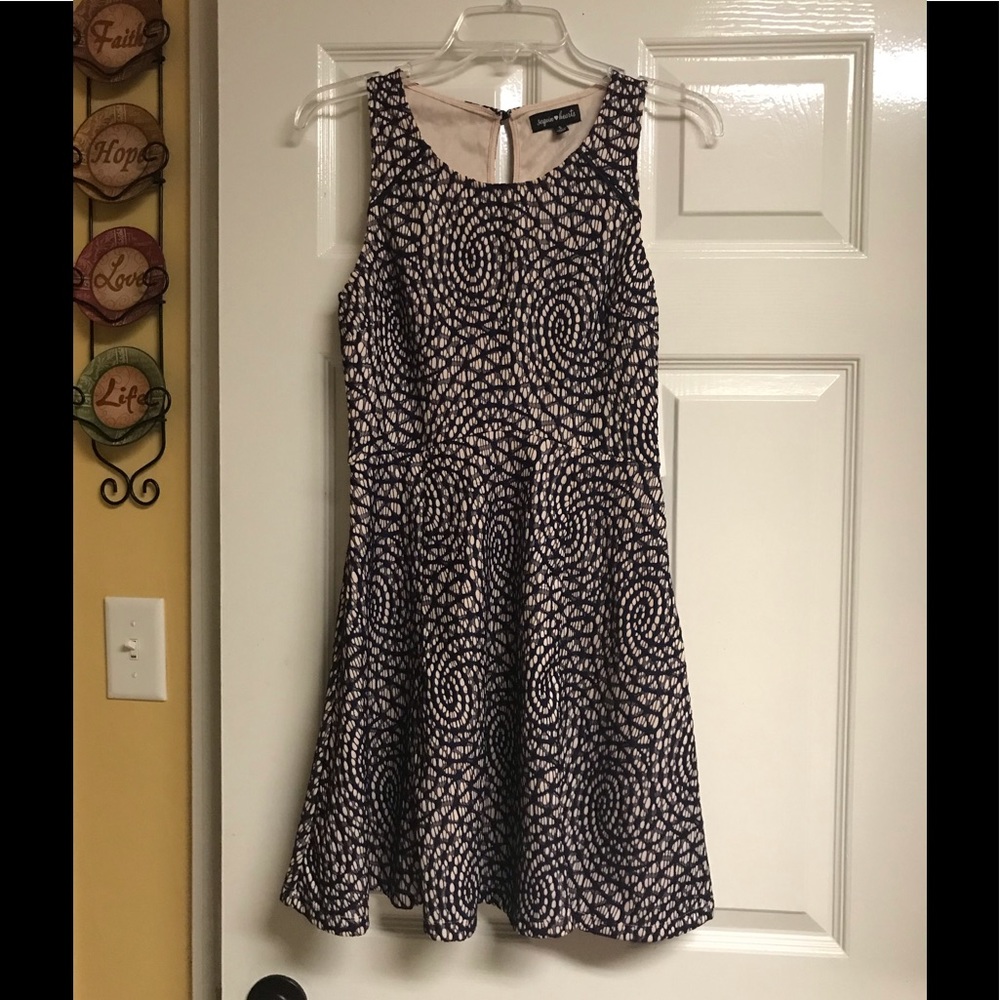 Lace fit and flare dress, size Small NWT